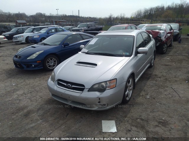 4S3BL676X54219593 - 2005 SUBARU LEGACY GT LIMITED SILVER photo 2