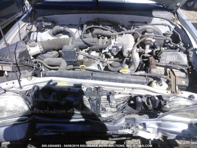 5TENL42N92Z128737 - 2002 TOYOTA TACOMA SILVER photo 10