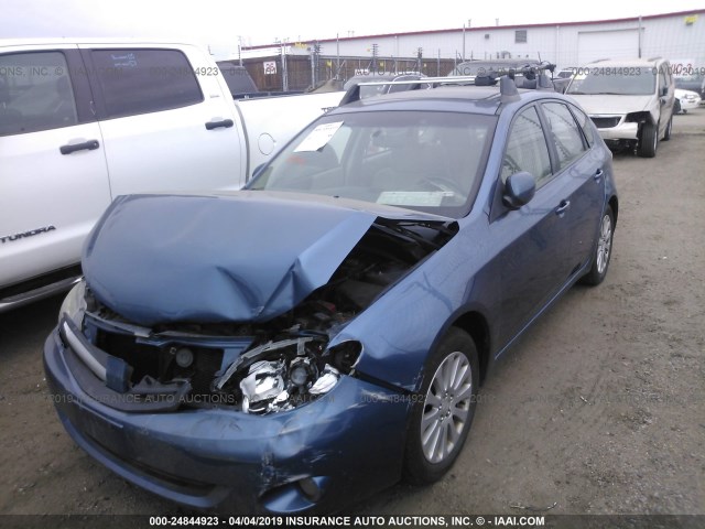 JF1GH6B69AG825528 - 2010 SUBARU IMPREZA 2.5I PREMIUM BLUE photo 2