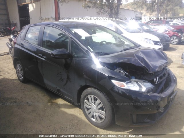 3HGGK5H51FM713079 - 2015 HONDA FIT LX BLACK photo 1