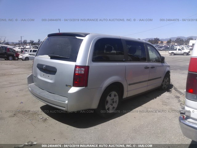 1D4HN11H78B183849 - 2008 DODGE GRAND CARAVAN C/V SILVER photo 4