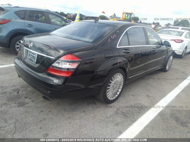 WDDNG76X47A098118 - 2007 MERCEDES-BENZ S 600 BLACK photo 4