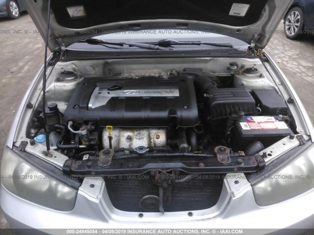 KMHDN45D93U535083 - 2003 HYUNDAI ELANTRA GLS/GT SILVER photo 10