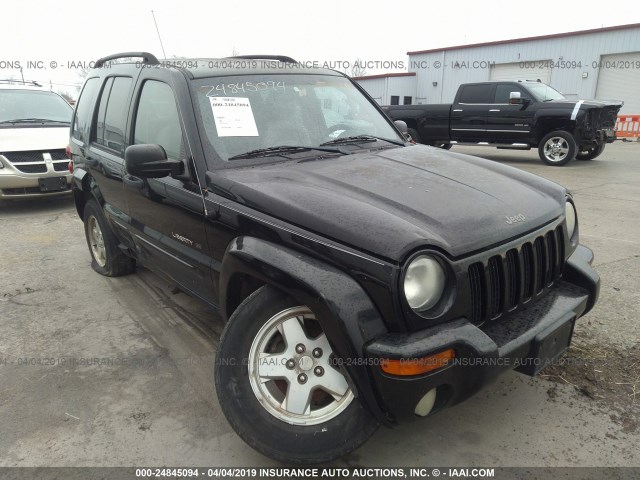 1J8GL58K83W573117 - 2003 JEEP LIBERTY LIMITED BLACK photo 1