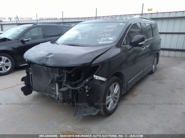 JN8AE2KP9D9071280 - 2013 NISSAN QUEST S/SV/SL/LE BLACK photo 2