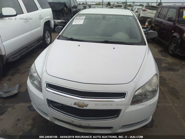 1G1ZG57B99F114329 - 2009 CHEVROLET MALIBU LS WHITE photo 6