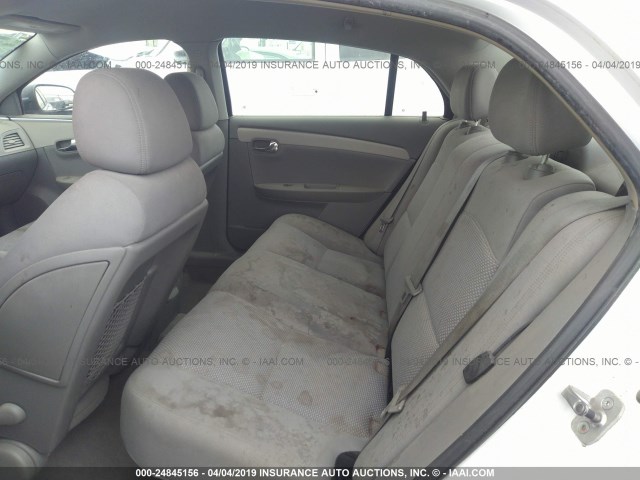1G1ZG57B99F114329 - 2009 CHEVROLET MALIBU LS WHITE photo 8