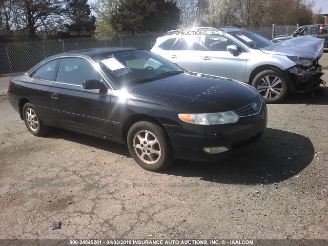 2T1CE22P33C026056 - 2003 TOYOTA CAMRY SOLARA SE BLACK photo 1