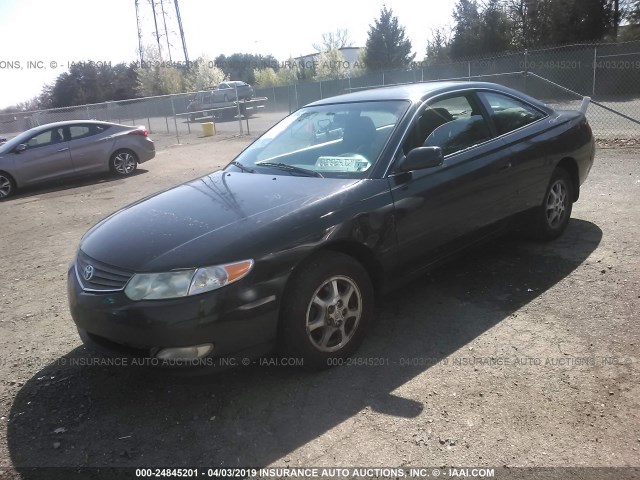 2T1CE22P33C026056 - 2003 TOYOTA CAMRY SOLARA SE BLACK photo 2