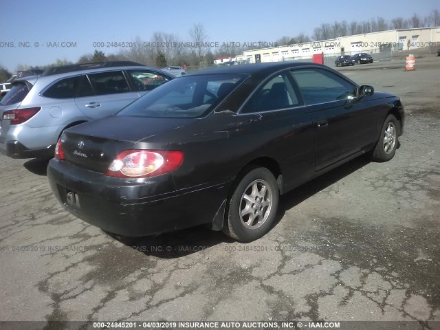 2T1CE22P33C026056 - 2003 TOYOTA CAMRY SOLARA SE BLACK photo 4