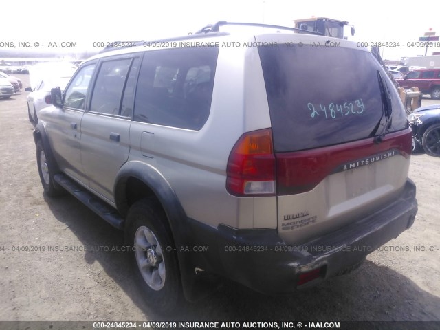 JA4LS31H9XP031563 - 1999 MITSUBISHI MONTERO SPORT LS/SPORT XLS BROWN photo 3