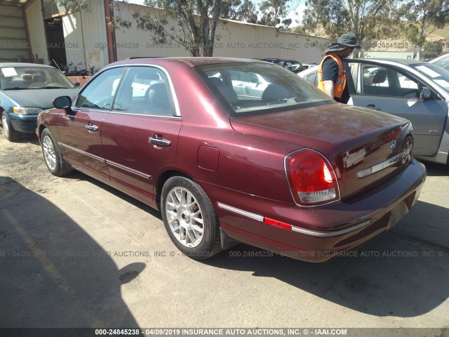 KMHFU45E92A214116 - 2002 HYUNDAI XG 350 RED photo 3