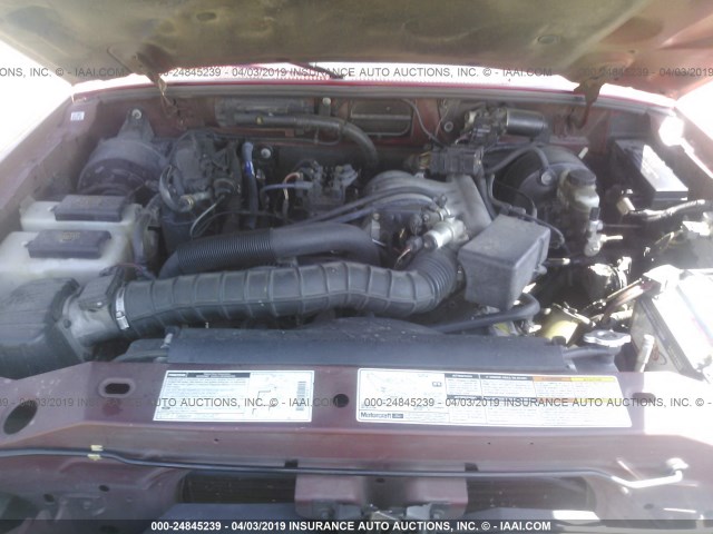 4F4YR12V0YTM29969 - 2000 MAZDA B3000 RED photo 10