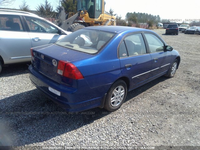 1HGES16364L004972 - 2004 HONDA CIVIC DX VP Mavi foto 4