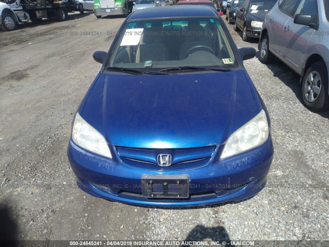 1HGES16364L004972 - 2004 HONDA CIVIC DX VP Mavi foto 6