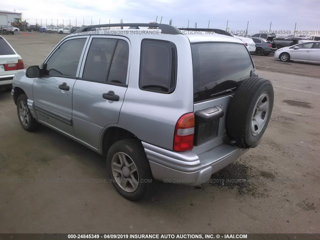 2CNBJ13C736944726 - 2003 CHEVROLET TRACKER SILVER photo 3