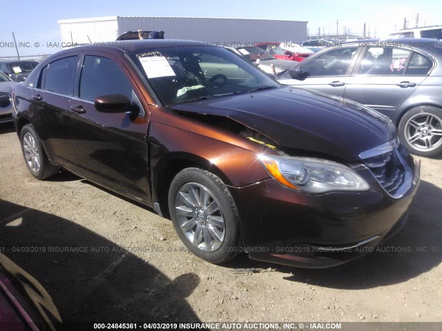 1C3CCBBB4DN672106 - 2013 CHRYSLER 200 TOURING BROWN photo 1