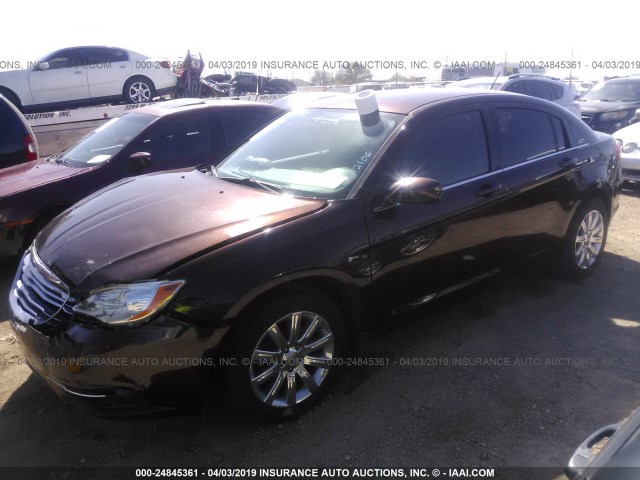 1C3CCBBB4DN672106 - 2013 CHRYSLER 200 TOURING BROWN photo 2