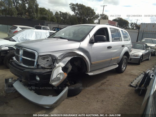 1D4HD58D65F550841 - 2005 DODGE DURANGO LIMITED SILVER photo 2