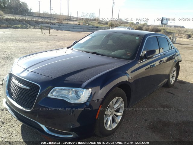 2C3CCAAG1FH743121 - 2015 CHRYSLER 300 LIMITED Dark Blue photo 2