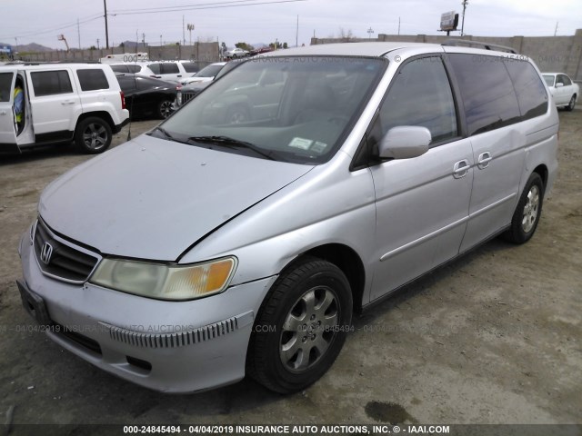 5FNRL18953B007376 - 2003 HONDA ODYSSEY EXL SILVER photo 2