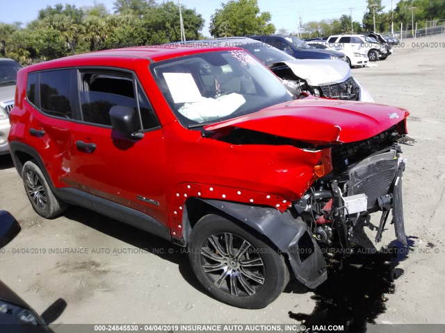 ZACCJAAT4FPC31723 - 2015 JEEP RENEGADE SPORT RED photo 1