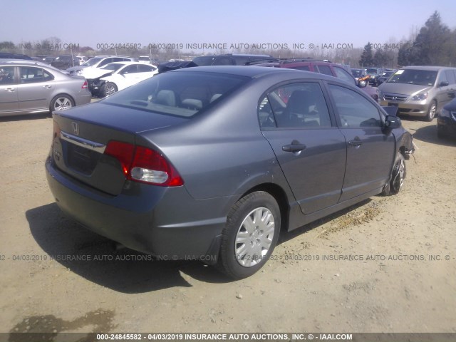 19XFA1F30BE012187 - 2011 HONDA CIVIC VP GRAY photo 4