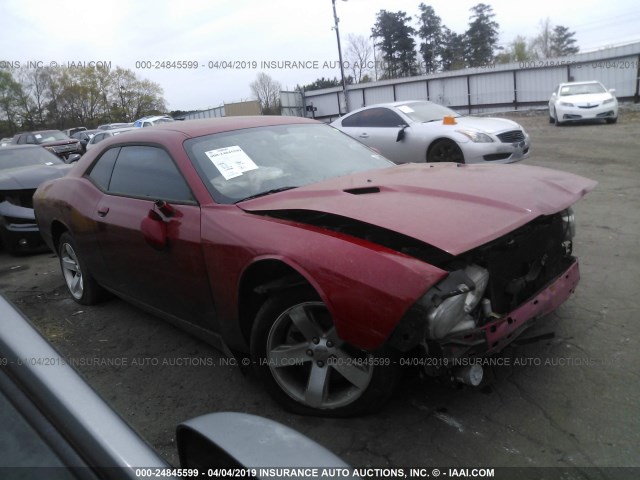 2C3CDYAG9CH153346 - 2012 DODGE CHALLENGER SXT RED photo 1