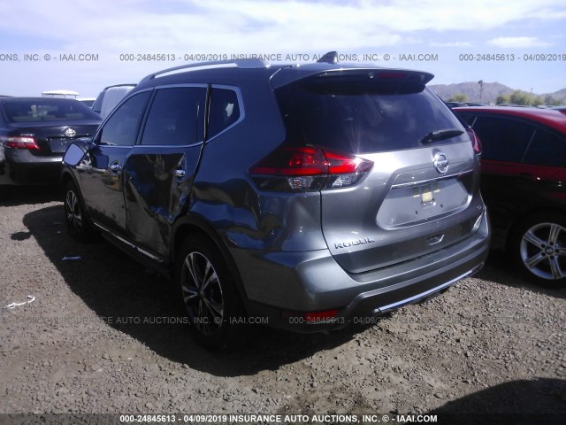 JN8AT2MT7HW154620 - 2017 NISSAN ROGUE S/SL/SV GRAY photo 3