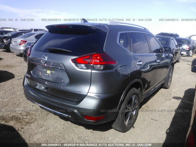 JN8AT2MT7HW154620 - 2017 NISSAN ROGUE S/SL/SV GRAY photo 4