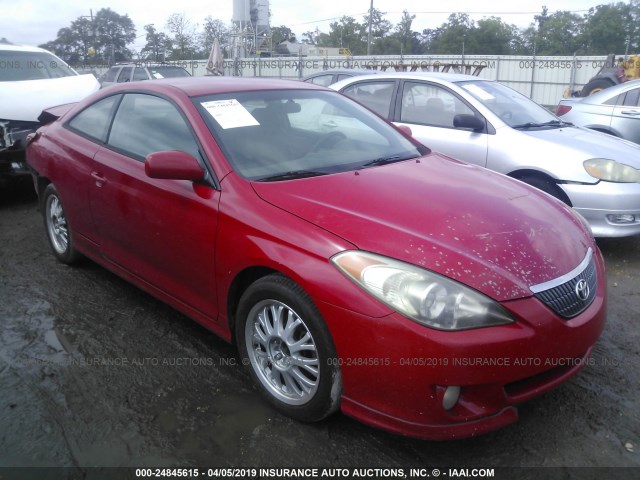 4T1CE38P25U959008 - 2005 TOYOTA CAMRY SOLARA SE/SLE RED photo 1