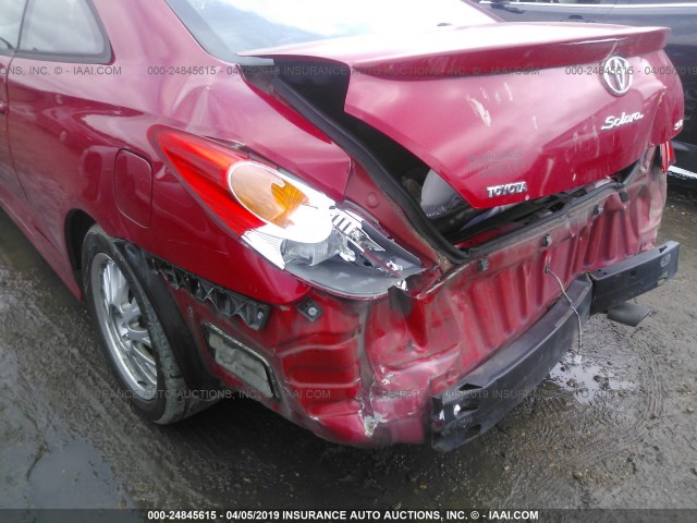 4T1CE38P25U959008 - 2005 TOYOTA CAMRY SOLARA SE/SLE RED photo 6