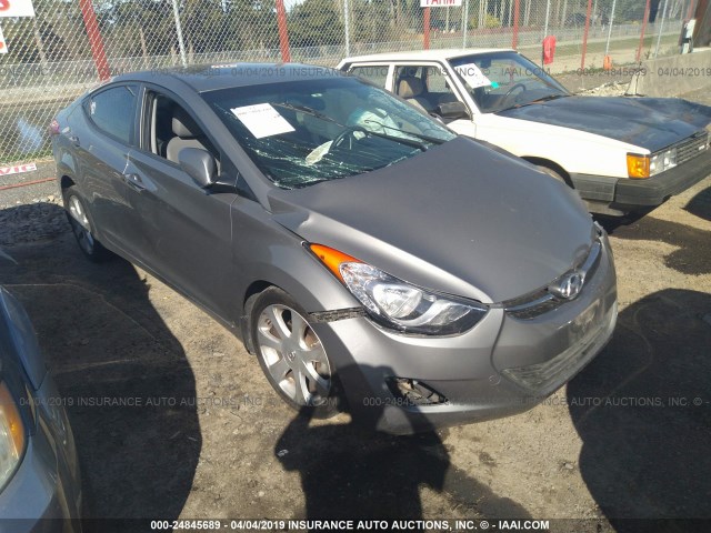 5NPDH4AE5DH224286 - 2013 HYUNDAI ELANTRA GLS/LIMITED GRAY photo 1