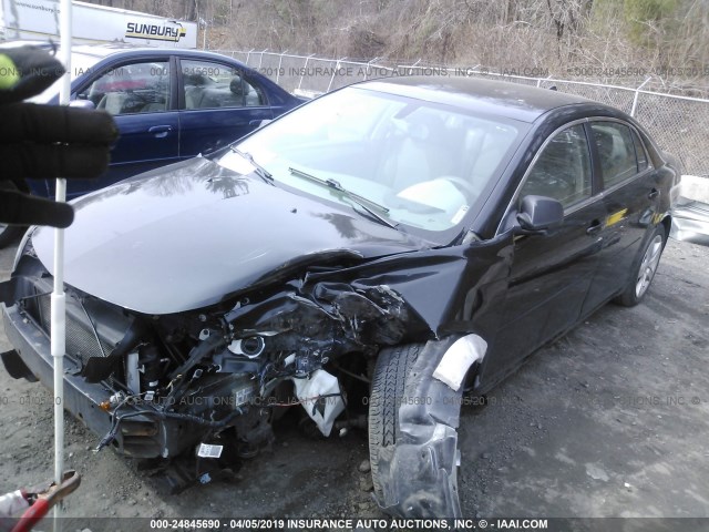 1G1ZB5E03CF196503 - 2012 CHEVROLET MALIBU LS BLACK photo 2