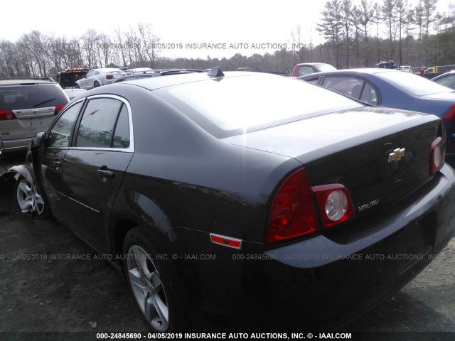 1G1ZB5E03CF196503 - 2012 CHEVROLET MALIBU LS BLACK photo 3
