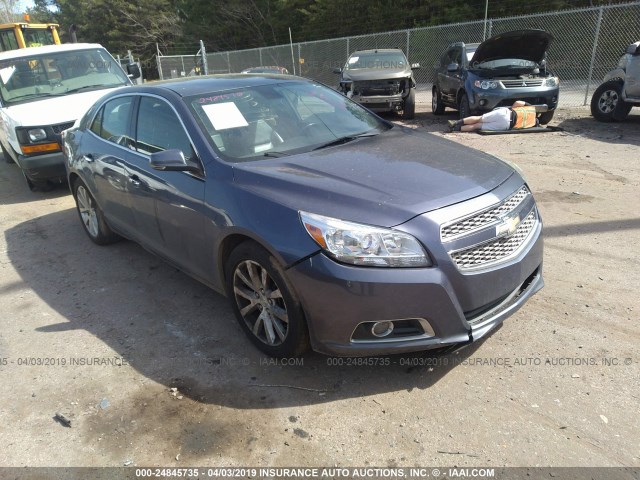 1G11H5SA3DF300451 - 2013 CHEVROLET MALIBU LTZ BLUE photo 1