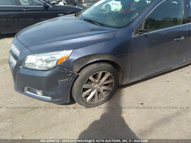 1G11H5SA3DF300451 - 2013 CHEVROLET MALIBU LTZ BLUE photo 6