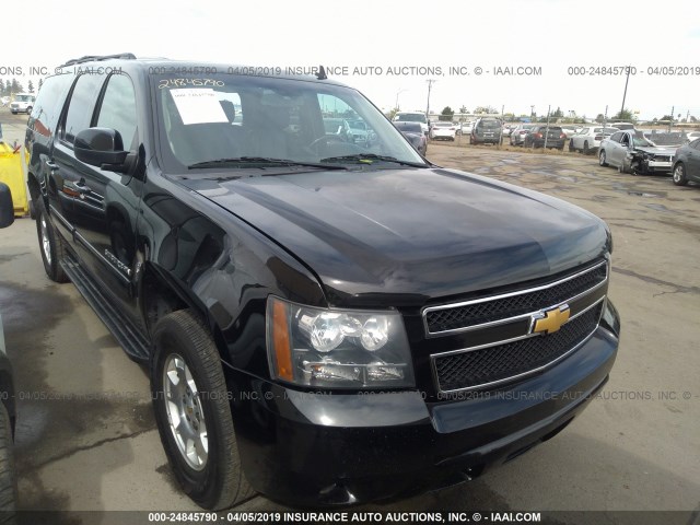 1GNSCJE08DR250836 - 2013 CHEVROLET SUBURBAN C1500 LT BLACK photo 1