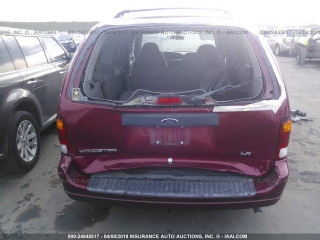 2FMZA51433BB80981 - 2003 FORD WINDSTAR LX RED photo 6