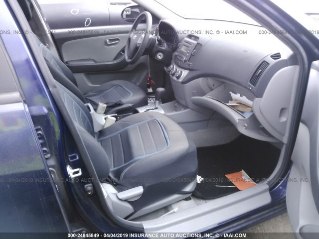 KMHDU46D28U289244 - 2008 HYUNDAI ELANTRA GLS/SE/LIMITED BLUE photo 5