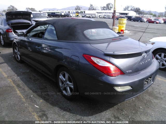 4T1FA38P47U120957 - 2007 TOYOTA CAMRY SOLARA SE/SLE GRAY photo 3