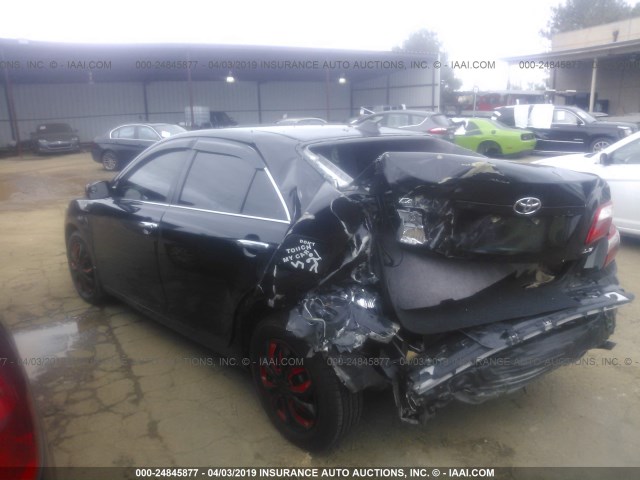 4T1BE46K39U412618 - 2009 TOYOTA CAMRY SE/LE/XLE BLACK photo 3