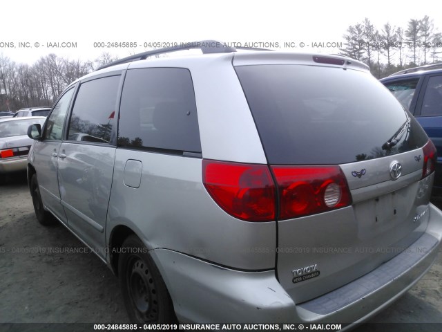 5TDZA23C66S522692 - 2006 TOYOTA SIENNA CE/LE SILVER photo 3