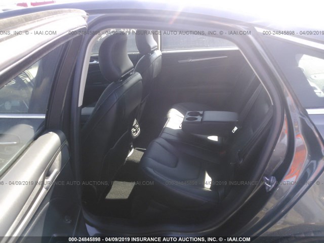 3FA6P0RU6HR323207 - 2017 FORD FUSION TITANIUM HEV GRAY photo 8