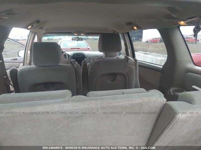 5TDZA23C05S286863 - 2005 TOYOTA SIENNA CE/LE GOLD photo 8