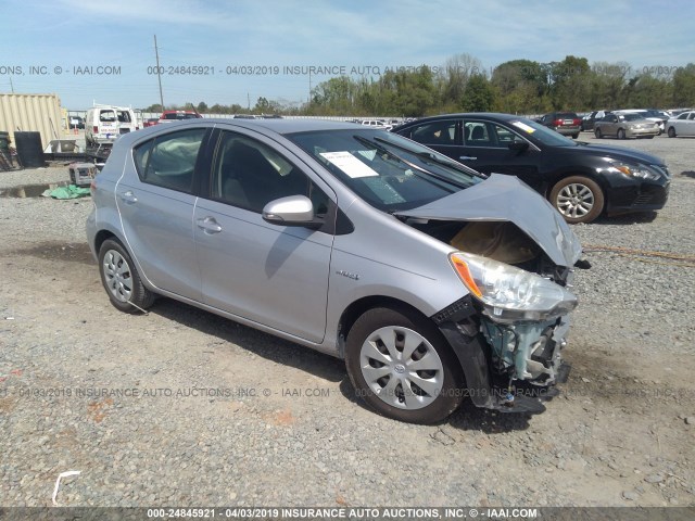 JTDKDTB3XD1537156 - 2013 TOYOTA PRIUS C SILVER photo 1