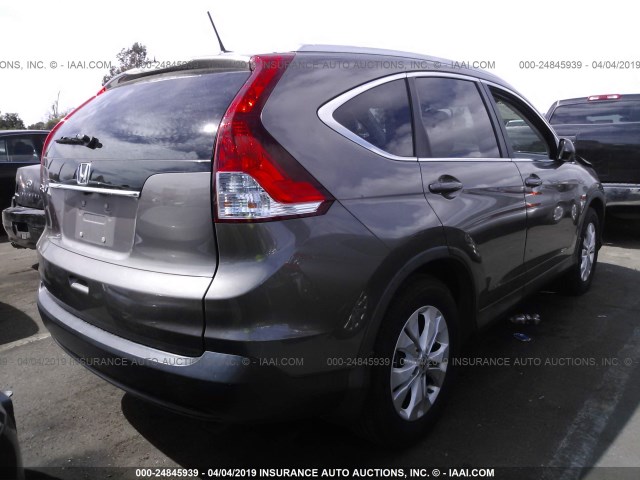 5J6RM3H74CL035779 - 2012 HONDA CR-V EXL BROWN photo 4