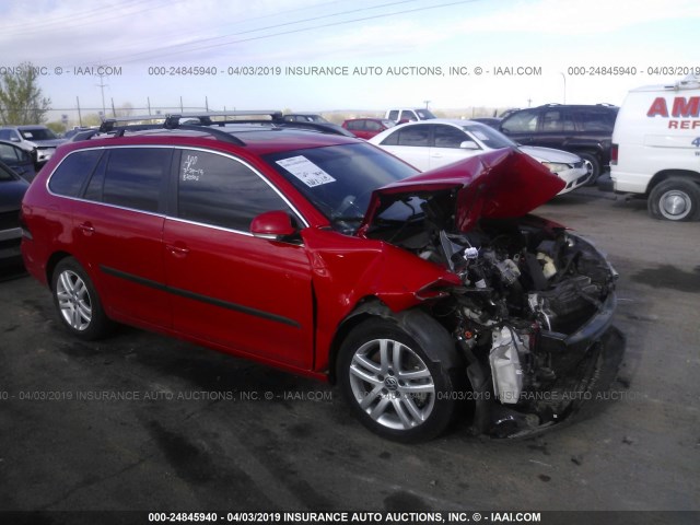 3VWPL8AJ4BM675407 - 2011 VOLKSWAGEN JETTA TDI RED photo 1