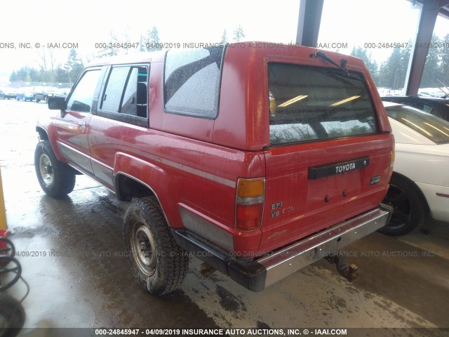 JT3VN66W7K0040072 - 1989 TOYOTA 4RUNNER VN66 SR5 RED photo 3