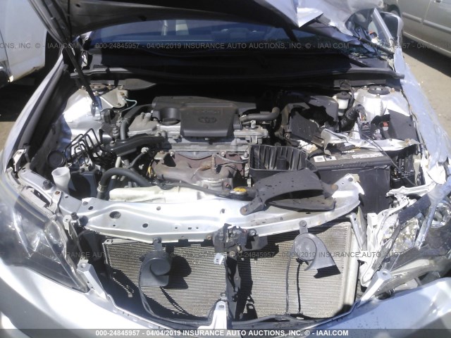 4T1BF1FK8CU181203 - 2012 TOYOTA CAMRY SE/LE/XLE SILVER photo 10